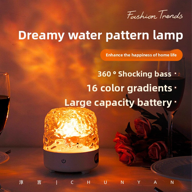 Water ripple desk lamp